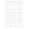 Combi cicada pattern / 3-12 year old jersey dress - Calissone