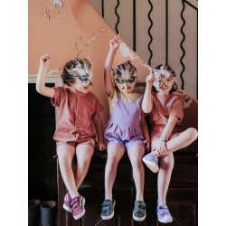 Combi cicada pattern / 3-12 year old jersey dress - Calissone