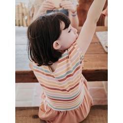 Combi cicada pattern / 3-12 year old jersey dress - Calissone