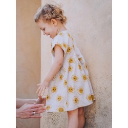 Combi cicada pattern / 3-12 year old jersey dress - Calissone