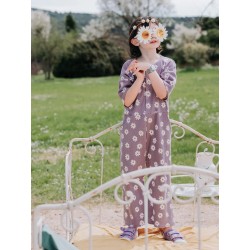 Combi cicada pattern / 3-12 year old jersey dress - Calissone