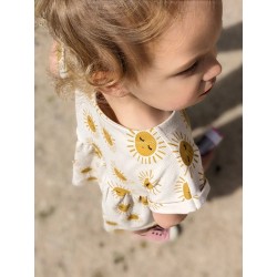 Combi cicada pattern / 3-12 year old jersey dress - Calissone