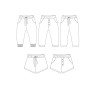 Grillon jogging / short 3-12 year old pattern - Calissone