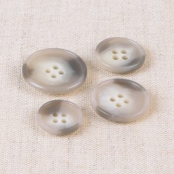 Light gray marble button 20mm - Calissone