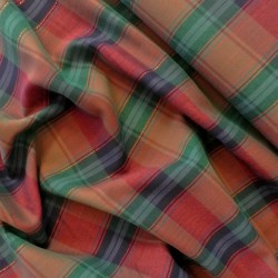 Green tartan cotton - Calissone