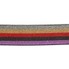 Elastic ribbon Lurex striped 38mm - Calissone