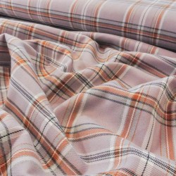 Brown lilac tartan - Calissone