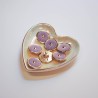 20mm lavender tail velvet button - Calissone