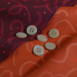 Tchin-tchin viscose twill - Burnt Orange - Calissone