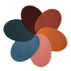 Renfort suédine thermocollant - Coudières multi-couleurs - Calissone