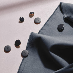 plain gabardine Light Deep Charcoal - Calissone