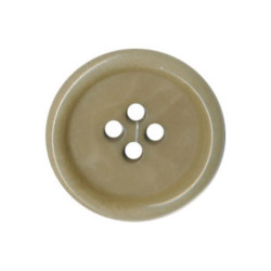 Beige bouton in corozo 25mm - Calissone