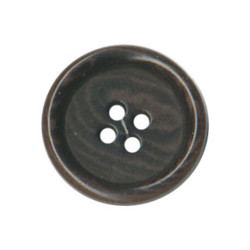 Bouton Marron-Vert in Corozo 25mm - Calissone