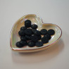 Bouton noir mate 12mm - Calissone
