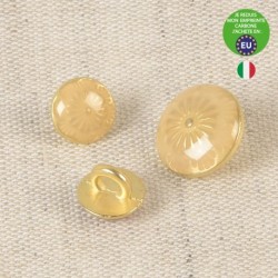 13mm beige gold lacquered button - Calissone