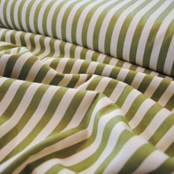 Striped denim - green - Calissone