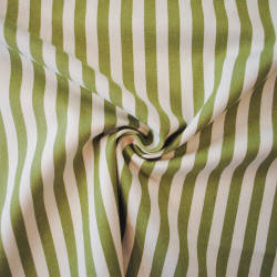 Striped denim - green - Calissone