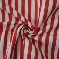 Striped denim - red - Calissone