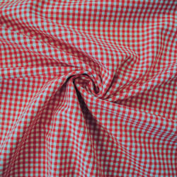 Coton vichy rouge - Petits carreaux - Calissone