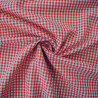 Coton vichy rouge - Petits carreaux - Calissone