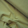 Coton vichy vert - Petits carreaux - Calissone