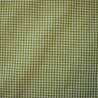Coton vichy vert - Petits carreaux - Calissone