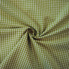 Coton vichy vert - Petits carreaux - Calissone