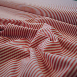 Red striped cotton - Calissone