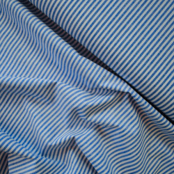 Blue striped cotton - Calissone