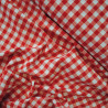 Coton vichy rouge - Grands carreaux - Calissone