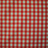 Coton vichy rouge - Grands carreaux - Calissone