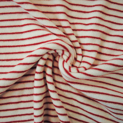Striped sponge jersey - red / white - Calissone