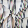 Popeline de coton rayures Pearl - Calissone