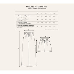 Patron Le Pantalon Short - Atelier Brunette - Calissone