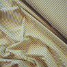 Green striped cotton - Calissone