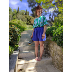Pattern Chifoumi shorts & t-shirt set - Duo 3-12 years + Adult - Calissone