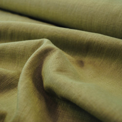 Lin lavé vert olive - Calissone