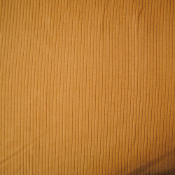 Jersey de coton côtelé uni - Caramel - Calissone