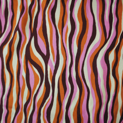 Viscose Zebra Ocre and Rose - Calissone