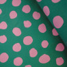 Coton coated with pink peas on blue oil - Calissone