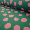 Coton coated with pink peas on blue oil - Calissone