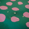Coton coated with pink peas on blue oil - Calissone