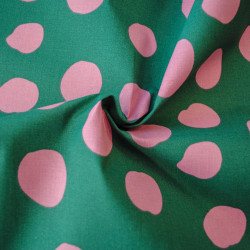 Coton coated with pink peas on blue oil - Calissone