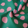 Coton coated with pink peas on blue oil - Calissone
