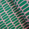 Coton coated with blue oil on pink - Calissone