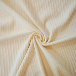 Jersey cotton ribbed uni - Ecru - Calissone
