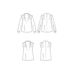 Storm Blouse Pattern - Calissone