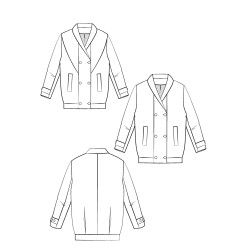 Cliff Coat Pattern - Calissone