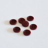 Bouton bordeaux en Corozo 15mm - Calissone