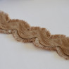 Fringed serpentine 60mm - Dark beige - Calissone